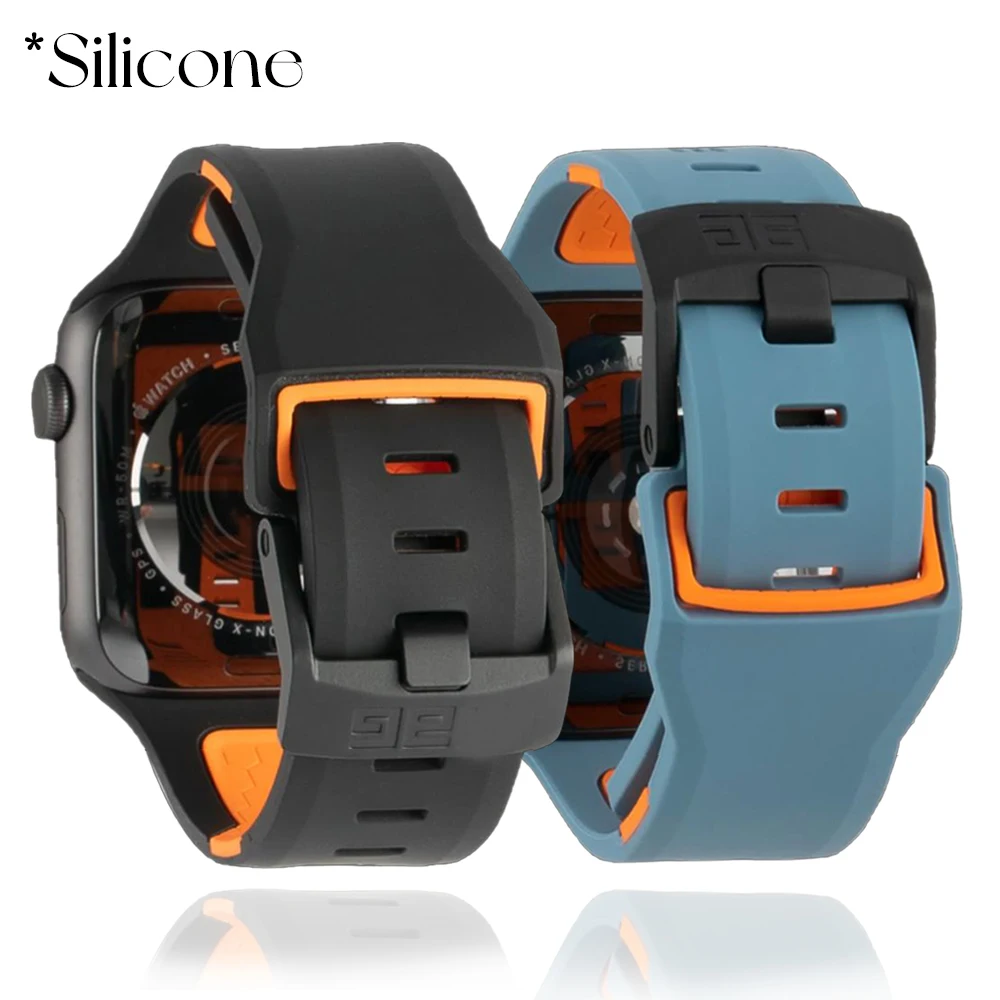 

Silicone Solo Loop Strap for Apple Watch Band 45mm 41mm 38mm 42mm 40mm 44mm Sport Rubber Wrist Belt for iWatch 7 6 5 se 4 3 2 1