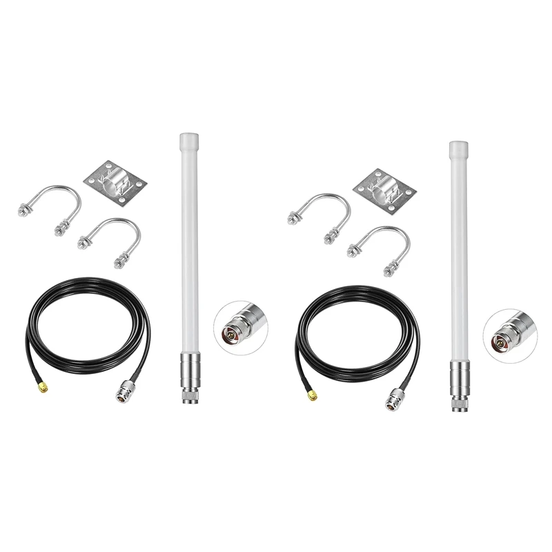 

2X для Lora антенна 868 МГц Helium Hotspot Miner 4Dbi антенна и 10FT KSR200 коаксиальный Удлинительный кабель для RAK Nebra Bobcat