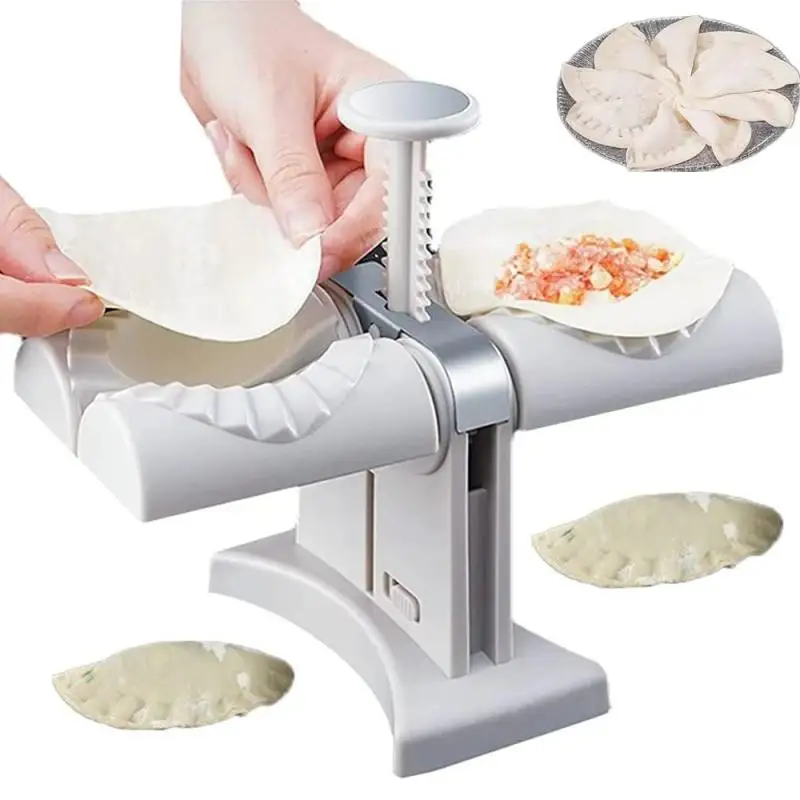 

Household Dumpling Maker Machine Double Dumplings Mold Kitchen Accessories Diy Automatic Press Pancake Dumpling Mould Gadgets