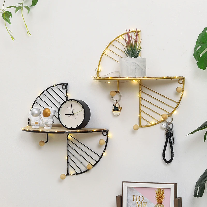 

Necklace Wall Display Stand Kitchen Book Plant Corner Shelves Regale Perfume Repisas Bedroom Magazine Repisa Home Decorations