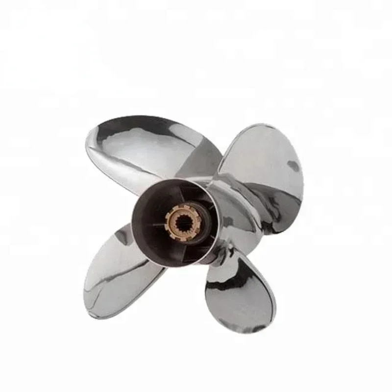 Cross borderEngines 30-60 HP 25hp Bigfoot(4 Stroke) 13 Spline Tooth Two-stroke Marine Stainless Steel Outboard Propeller 85-115