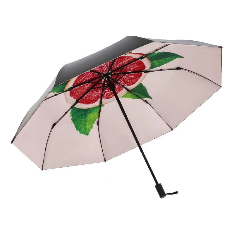 Mijia Sun Umbrella Anti-UV Umbrella Small Umbrella  Sun Protection and Ultraviolet Protection Delicate Fruit Pattern Paraguas
