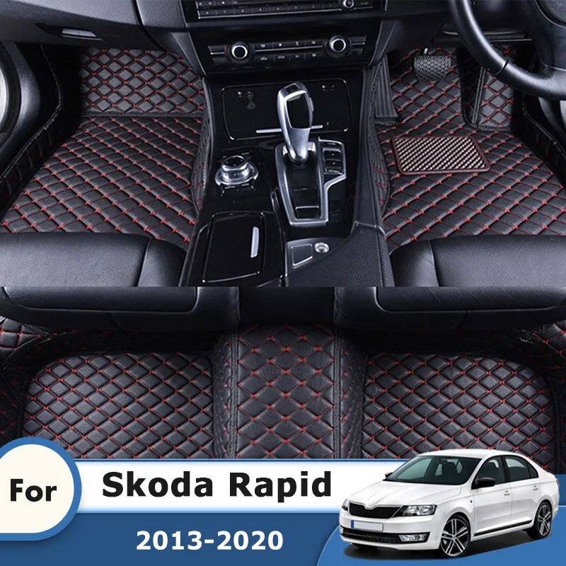 

RHD Carpets Rugs For Skoda Rapid 2020 2019 2018 2017 2016 2015 2014 2013 Car Floor Mats Foot Pad Automobile Accessories Interior