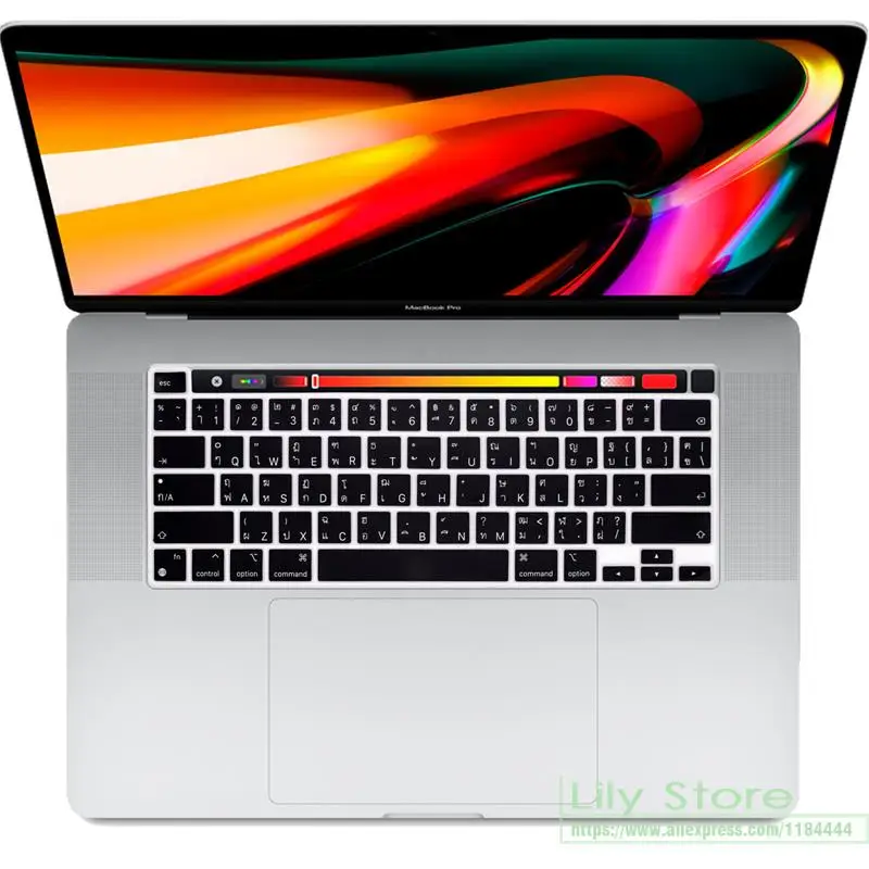 Силиконовый чехол для клавиатуры Macbook Pro 16 2020 модель A2141 M1 A2338 A2251 A2289 защита США |