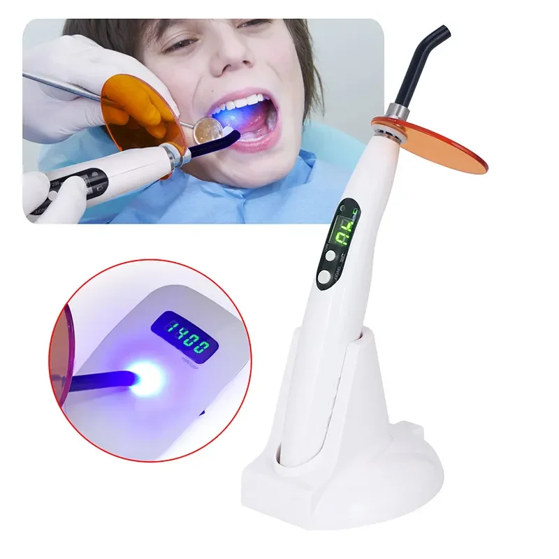 Фото Беспроводная Стоматологическая фотополимеризатор, фотополимеризатор, стоматологическая Беспроводная фотополимеризатор, лампа с выходной интенсивностью 1200-1500 МВт/см2, стоматология №1