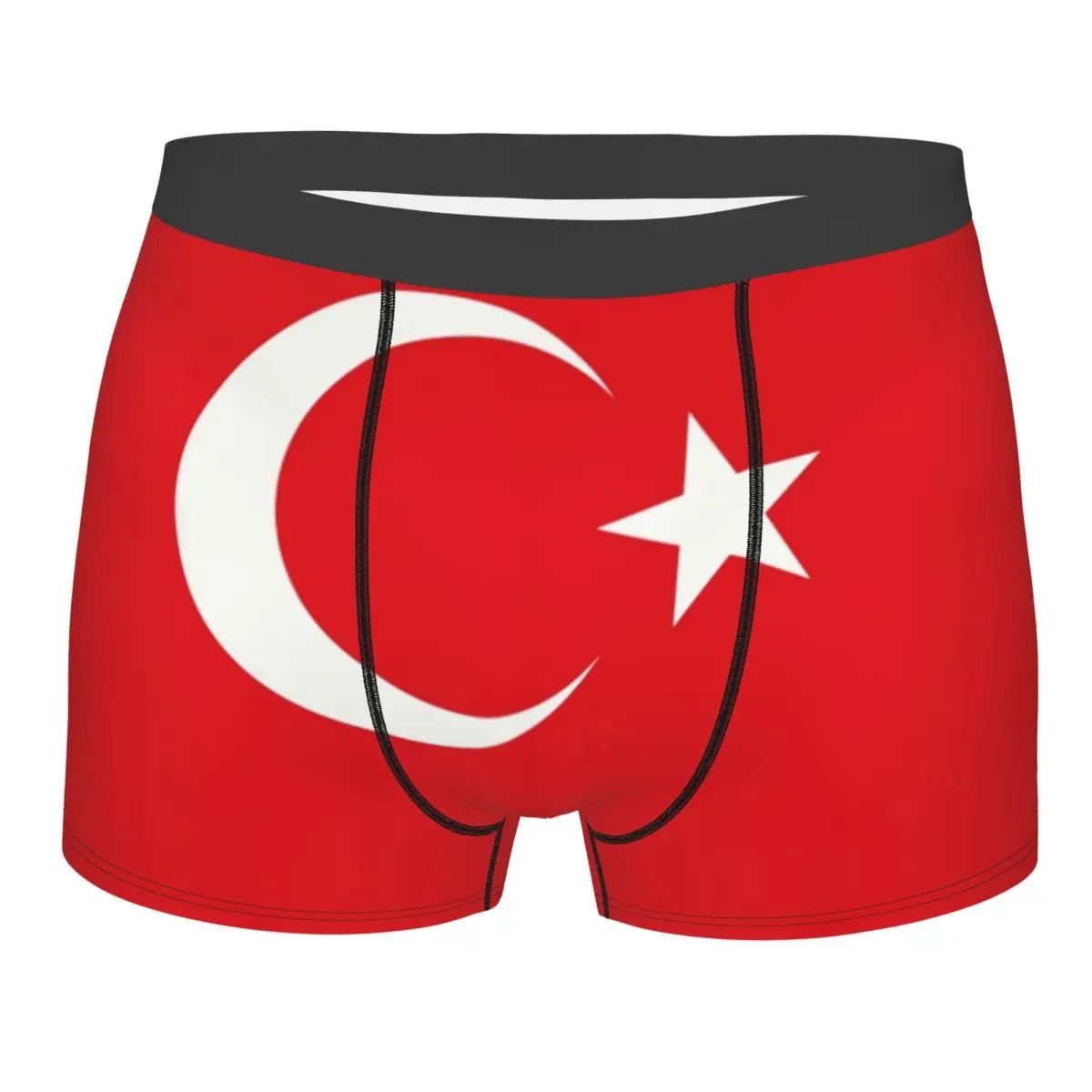 Новинка на заказ боксеры с флагом Турции шорты мужские трусы дышащие
