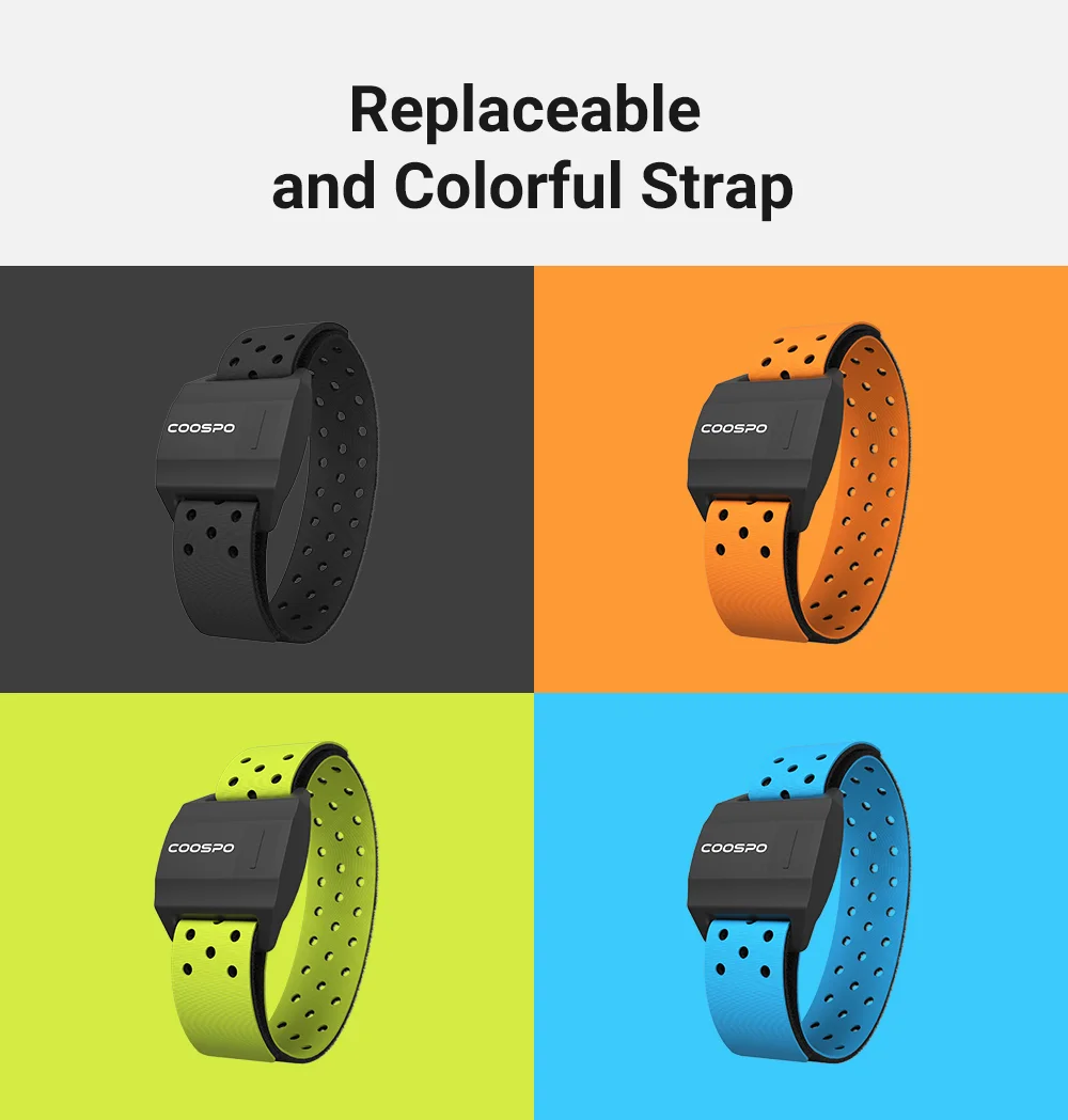Фото Монитор сердечного ритма CooSpo, наружный оптический фитнес-монитор, Bluetooth 4,0 ANT + велосипедный компьютер для Garmin Wahoo №2