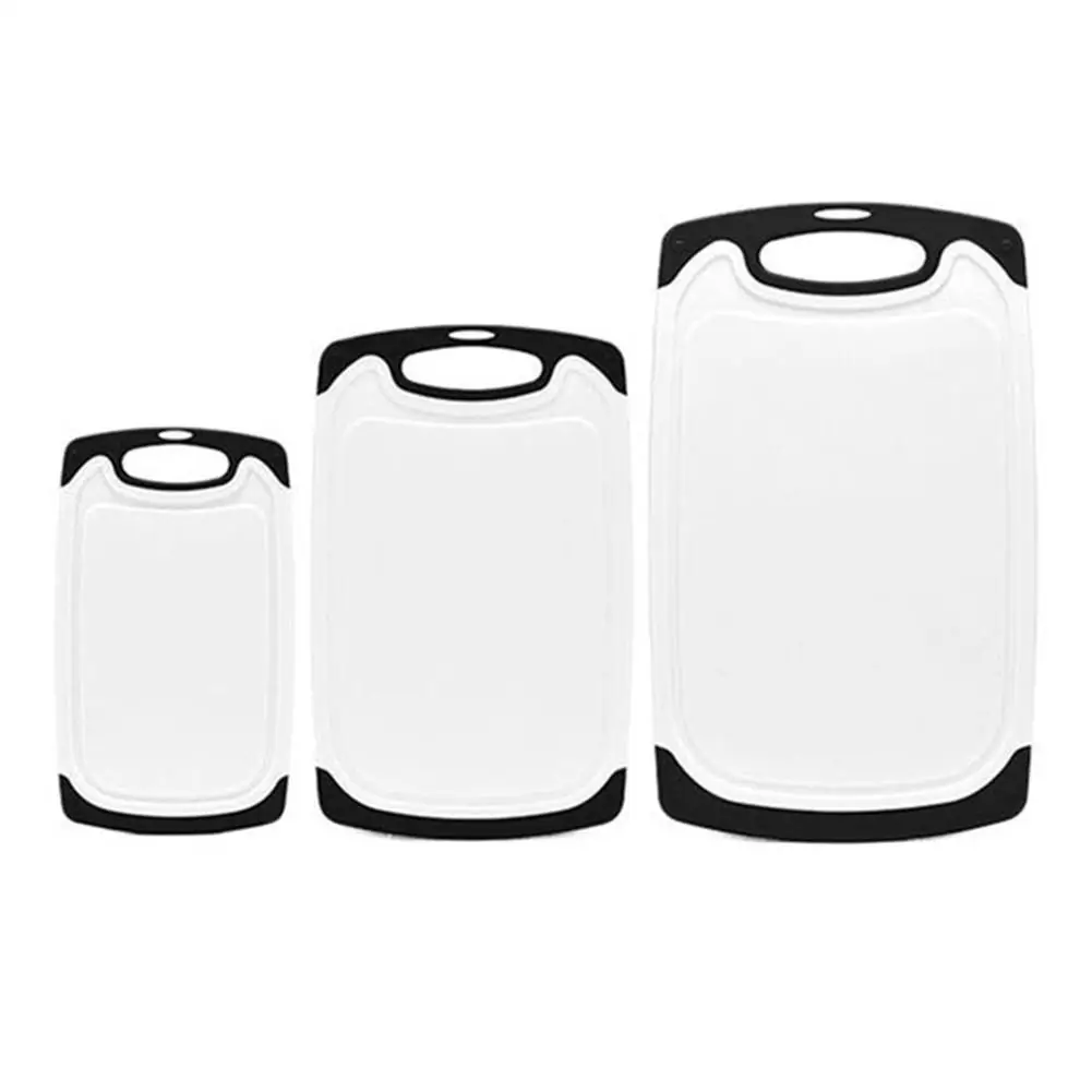 

3pcs Kitchen Cutting Boards With Juice Grooves Easy Grip Handle Household Fruit Vegetable Chopping Board