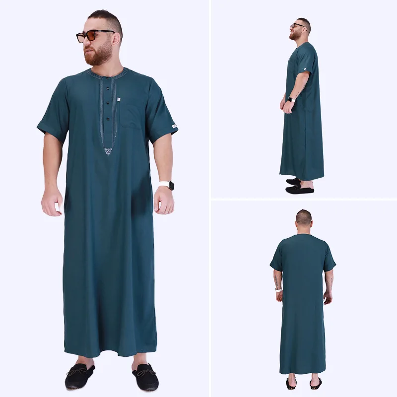 Мусульманская мода мужская одежда Пакистанская абайя Дубай новая шляпа мужская мусульманская Арабская кафтан одежда исламика мужская одежда