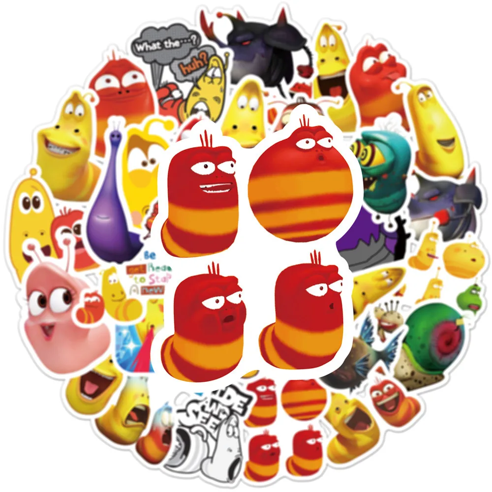 50 ярких веселых наклеек в виде жука вороны багажа ноутбука скутера водяной