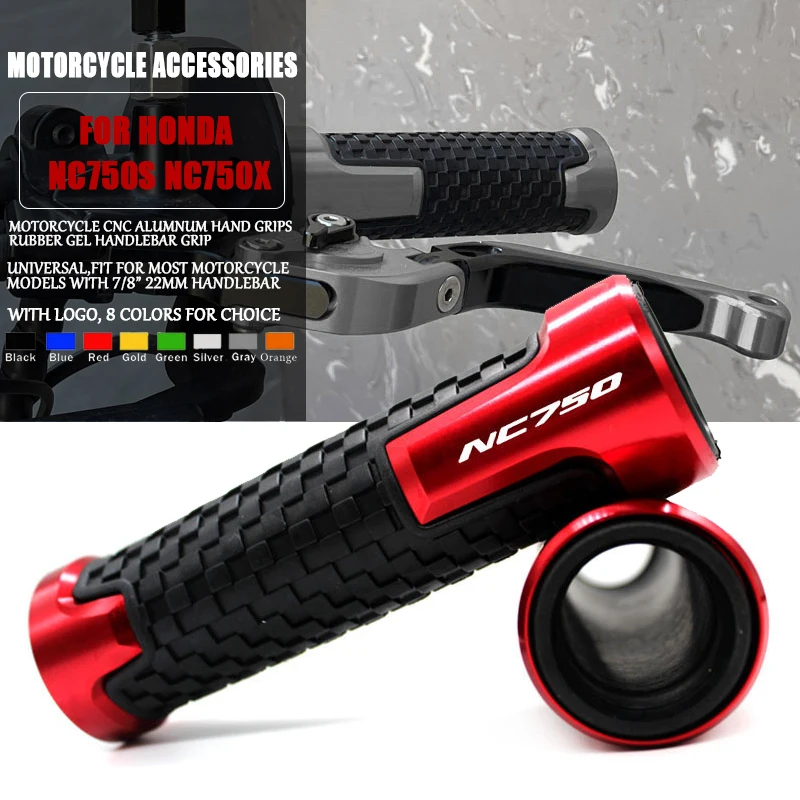 

Motorcycle Hand Grips Handle Bar End Cap Plug 7/8" 22MM Handlebar Ends For HONDA NC750S NC750X NC 750S NC 750X NC750