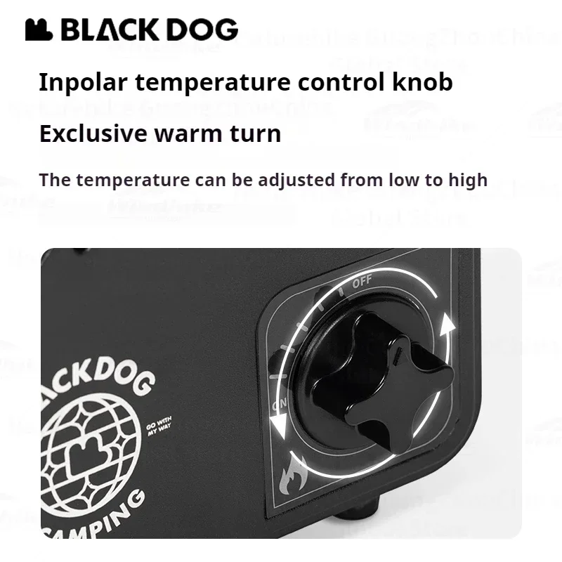 Naturehike BLACKDOG Отопительная плита 1500 Вт Газовый обогреватель Многофункциональный