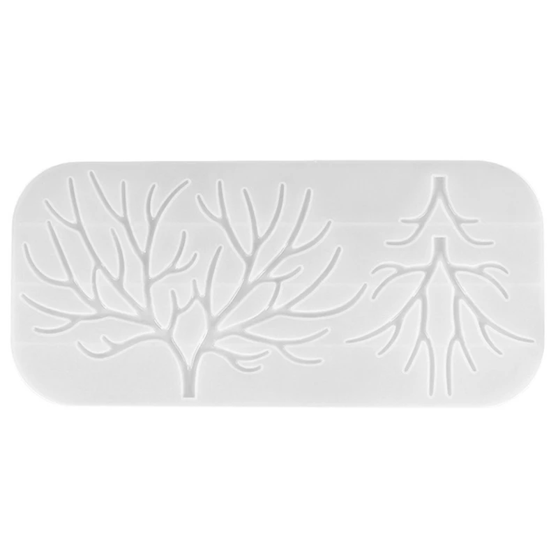 

DIY Crystal Epoxy Silicone Mold Tree Branch Mirror Manual Swinging Table Resin Silicone