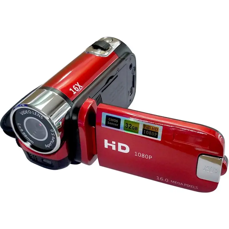 

Цифровая видеокамера 1080P Full HD 16MP DV видеокамера Цифровая видеокамера вращение на 270 градусов экран 16X ночная съемка зум