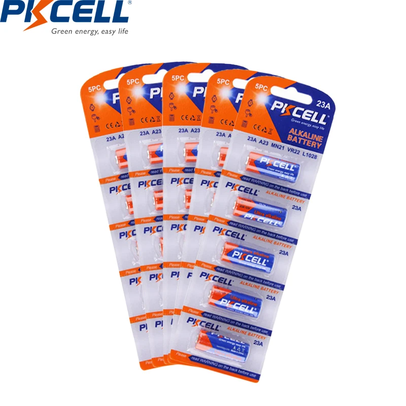 

25 шт. PKCELL 23A 12 В 23A E 21/23 A23 23 23G A MN21 Аккумулятор для детской дверной звонок Автомобильная сигнализация walkman автомобильный пульт дистанционного ...