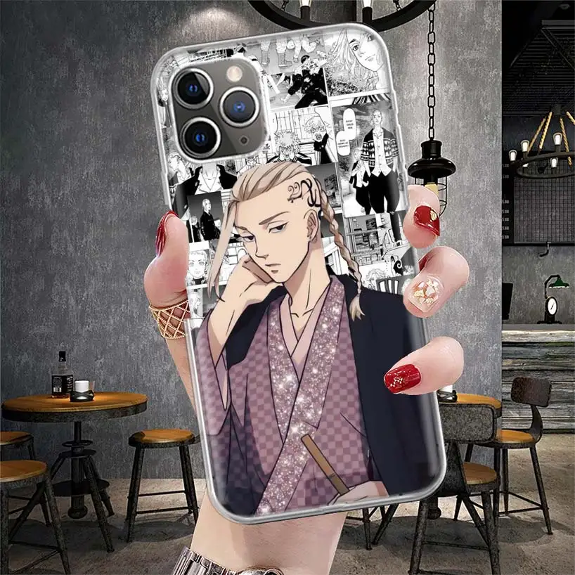 Мягкий чехол для телефона с аниме Токио Aevengers IPhone 11 13 16 Pro MAX 15 + 14 Plus 12 Mini X XS Apple 8 7 SE