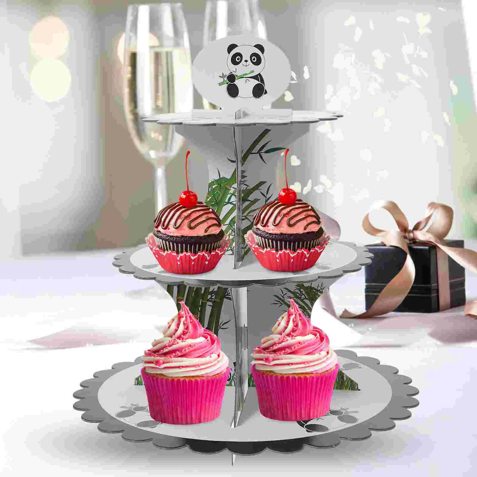 

Stand Cupcake Cake Serving Tray Tier Display Wedding Tiered Macaron Decorative Cup Towers Rack Party Holder Tower Stands Buffet