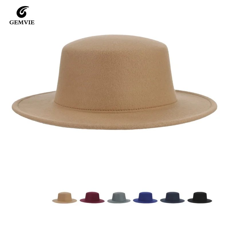 

Winter Autumn Imitation Woolen Women Men Ladies Fedoras Top Jazz European American Round Caps Bowler Hats Feminino Gorra