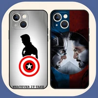 avengers captain america phone case funda for iphone 12pro 13 11 pro max xr x xs mini pro max for 6 6s 7 8 plus design shell