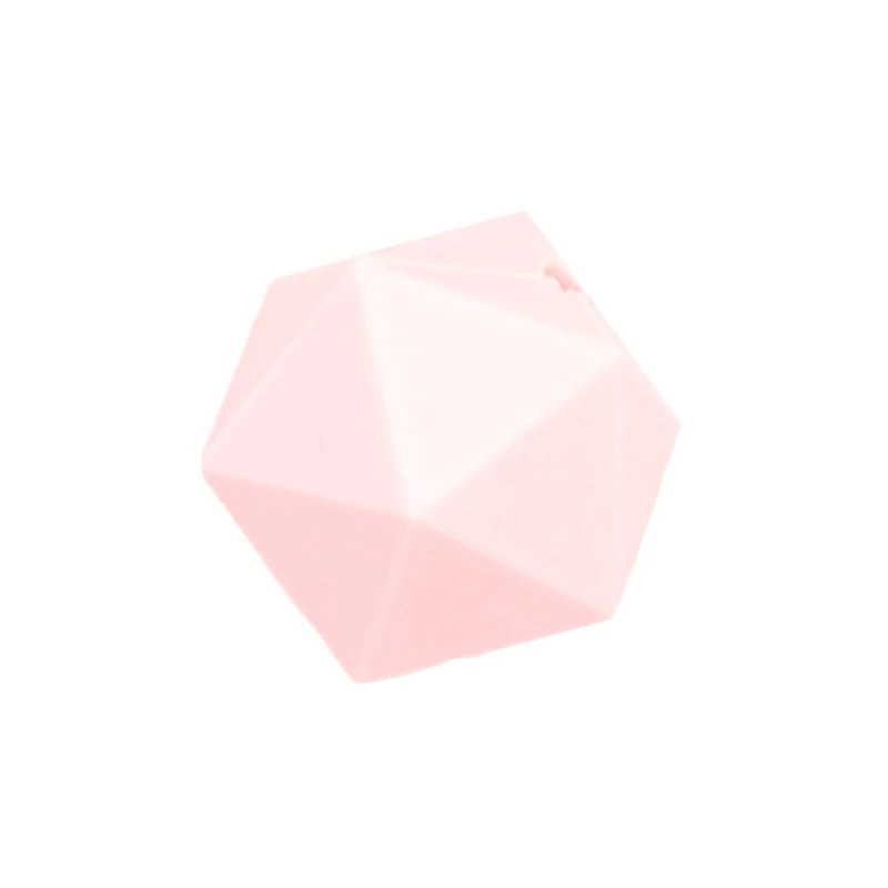 Фото LOFCA 10 шт. Icosahedron Прорезыватели для зубов СИЛИКОНОВЫЕ BPA-Free пищевого класса Силиконовые Прорезыватели для зубов изготовление подарков №4