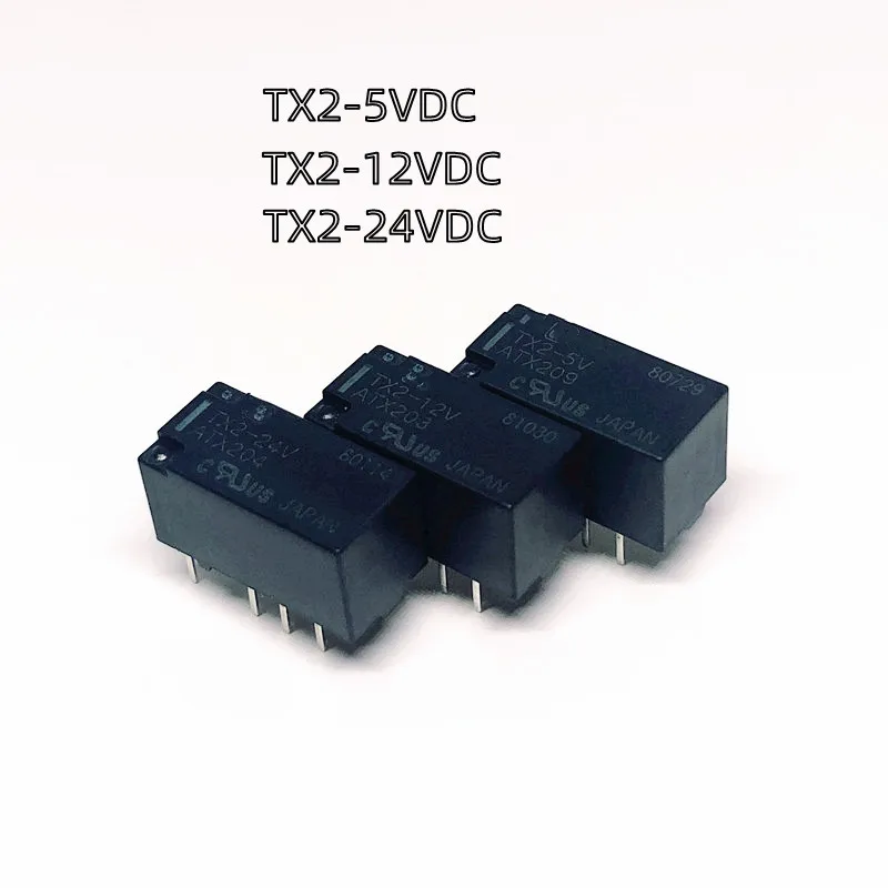 

Original New TX2-5VDC TX2-5V ATX209 TX2-12VDC TX2-12V ATX203 TX2-24VDC TX2-24V ATX204 DIP-8 2A DC5V DC12V DC24V Signal Relay