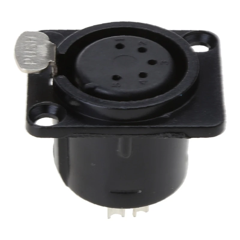 

Square Shaped Panel Mount XLR-F Connector Amplifier XLR Base Socket Mount