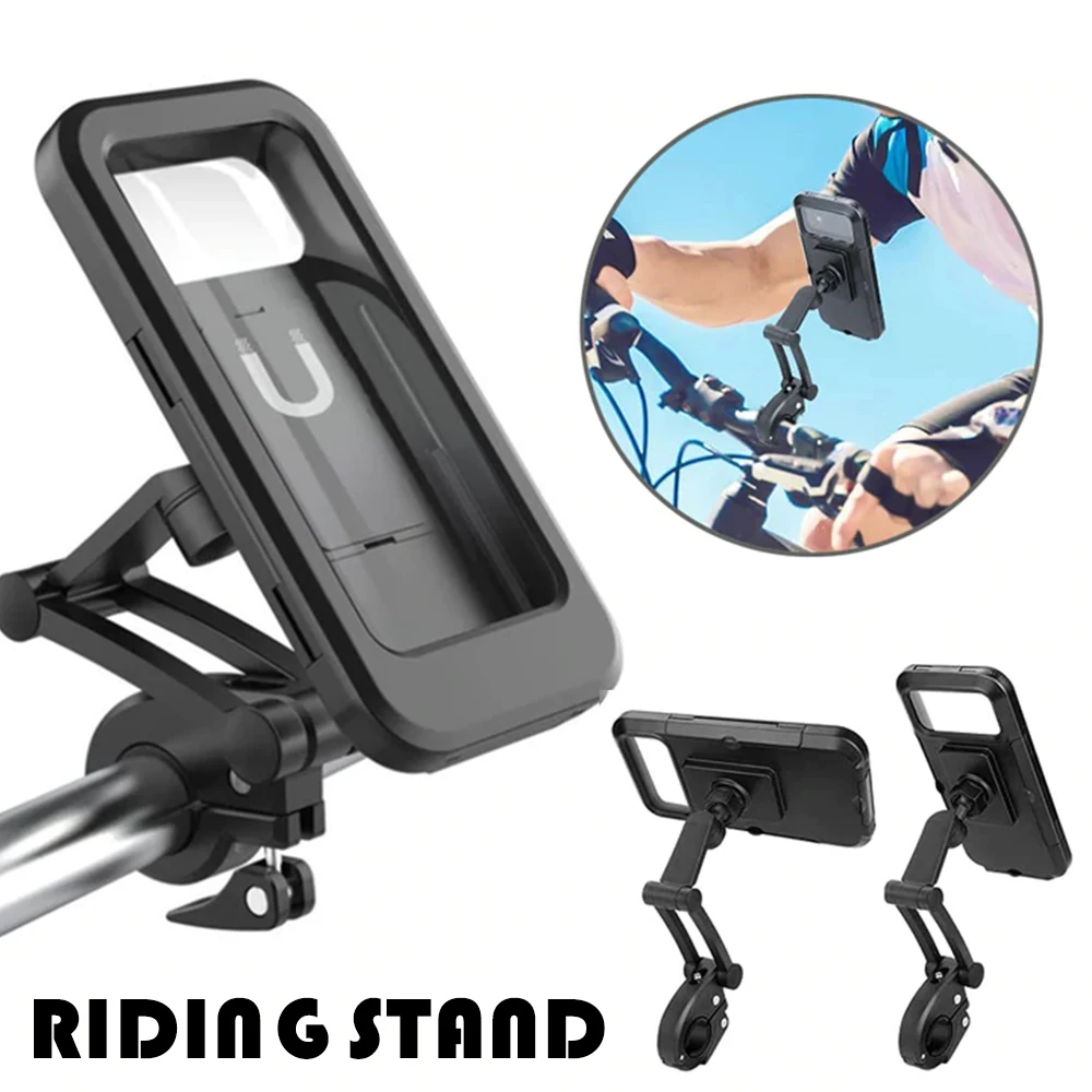 

Велосипедный держатель телефона с сенсорным экраном из ТПУ регулируемое крепление для телефона на 360 ° для велосипеда прочный простой в исп...