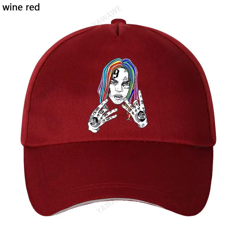 

Baseball Caps hat black Baseball cap Rapper Tekashi69 Casual Adjustable Hip hop Style Casual Adjustable Unisex Snapback hats