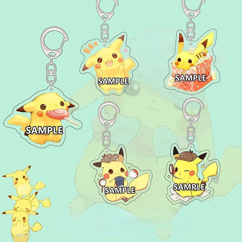 

Pikachu Anime Peripheral Pendant Pokemon Acrylic Keychain Ornaments