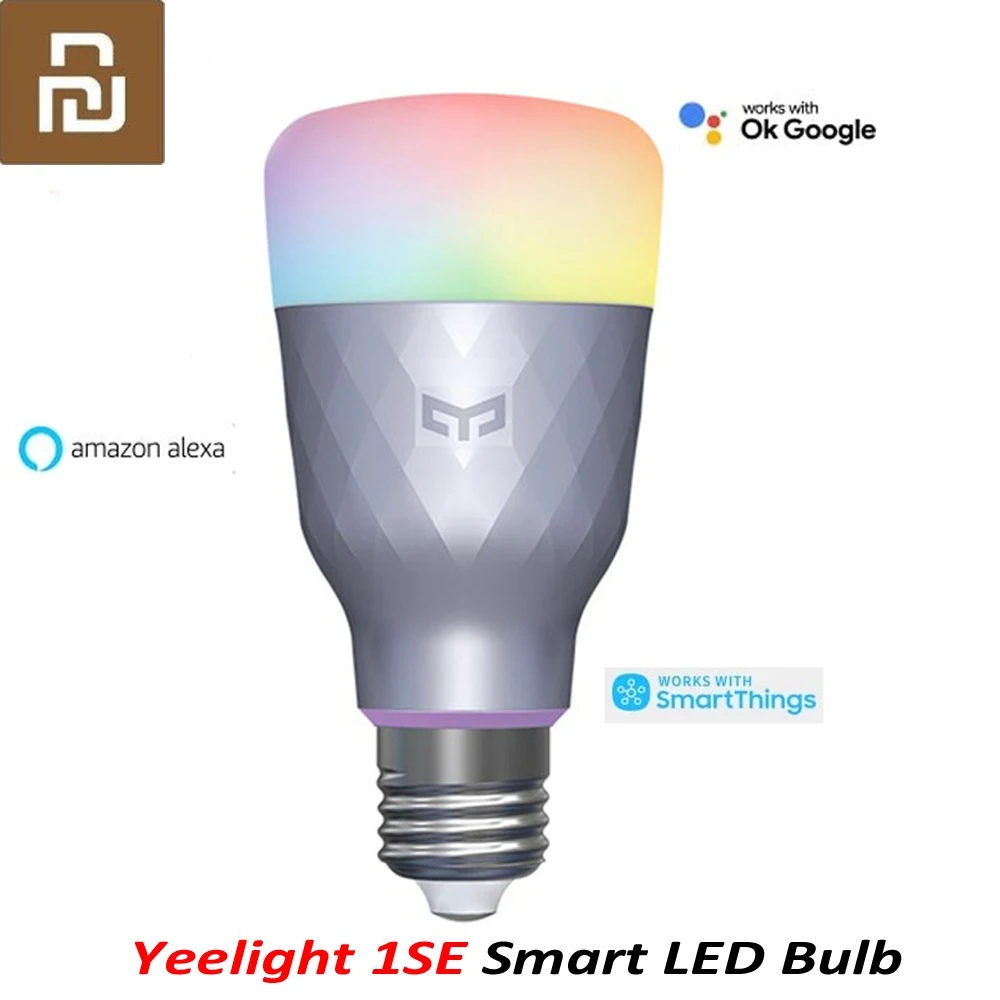 

Youpin 1SE E27 6W RGBW AC 100 - 240V Smart LED Bulb Remote Control Smart LED Light Colorful Temperature Voice Control