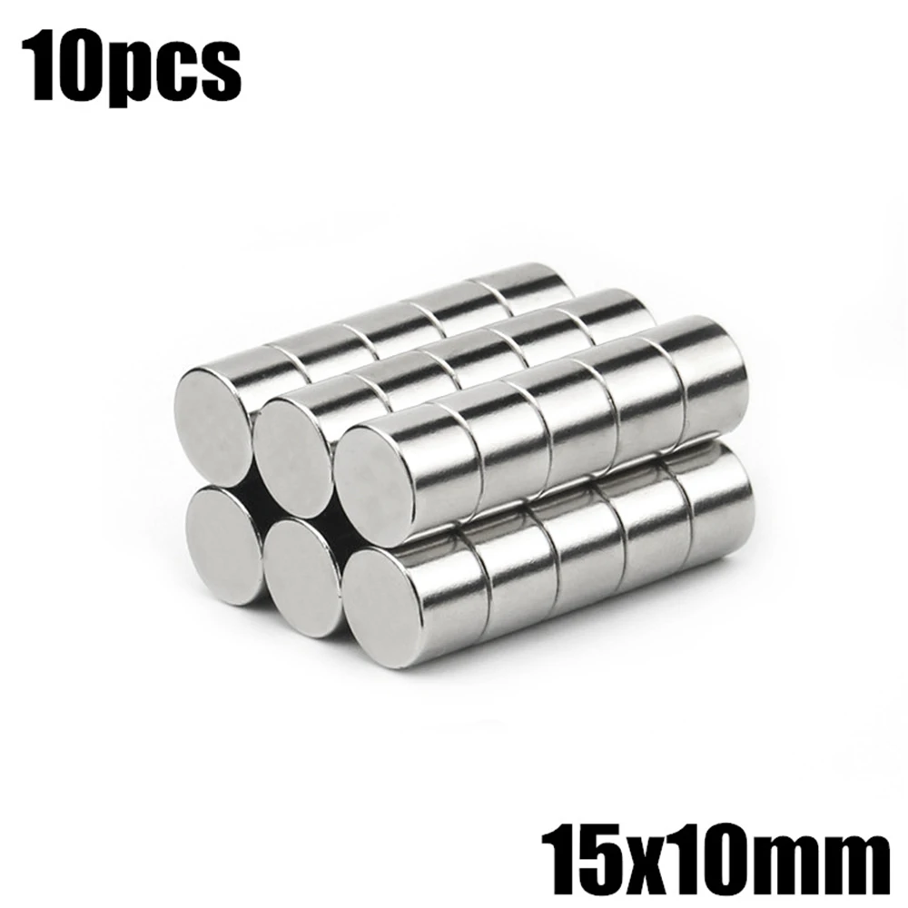 

10pcs 15x10mm Super Powerful Strong Bulk Small Round NdFeB Neodymium Disc Magnets Dia 15*10mm N35 Rare Earth NdFeB Magnet