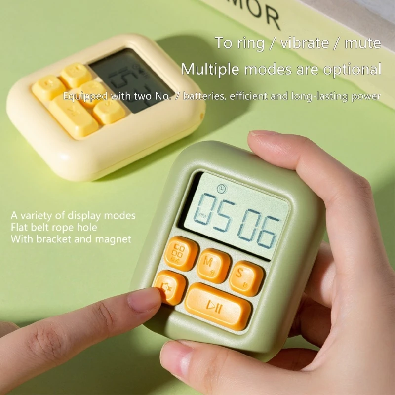 

Кухонный таймер, Магнитный ЖК цифровой секундомер с обратным отсчетом и подставкой, практичный будильник для готовки, выпечки, спорта, инст...