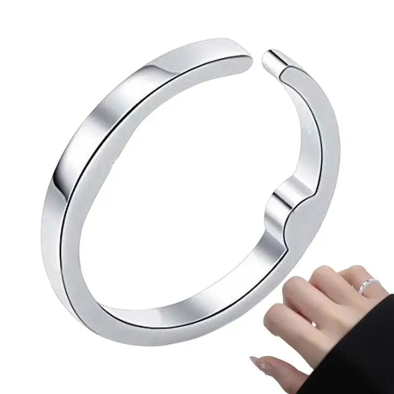 

Регулируемое кольцо серебряного цвета кольцо для маленького пальца
