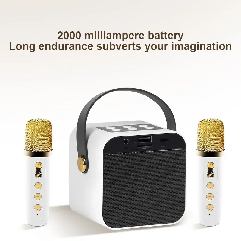 Мини-беспроводной микрофон для караоке Bluetooth-динамики уличный НЧ-динамик звук