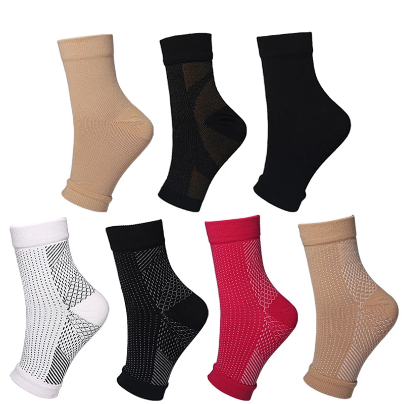 

Anti-Fatigue Compression Foot Cover Ankle Support Running Cycle Basketball Sports Socks Ankle Protector Outdoor Men's AnkleSocks