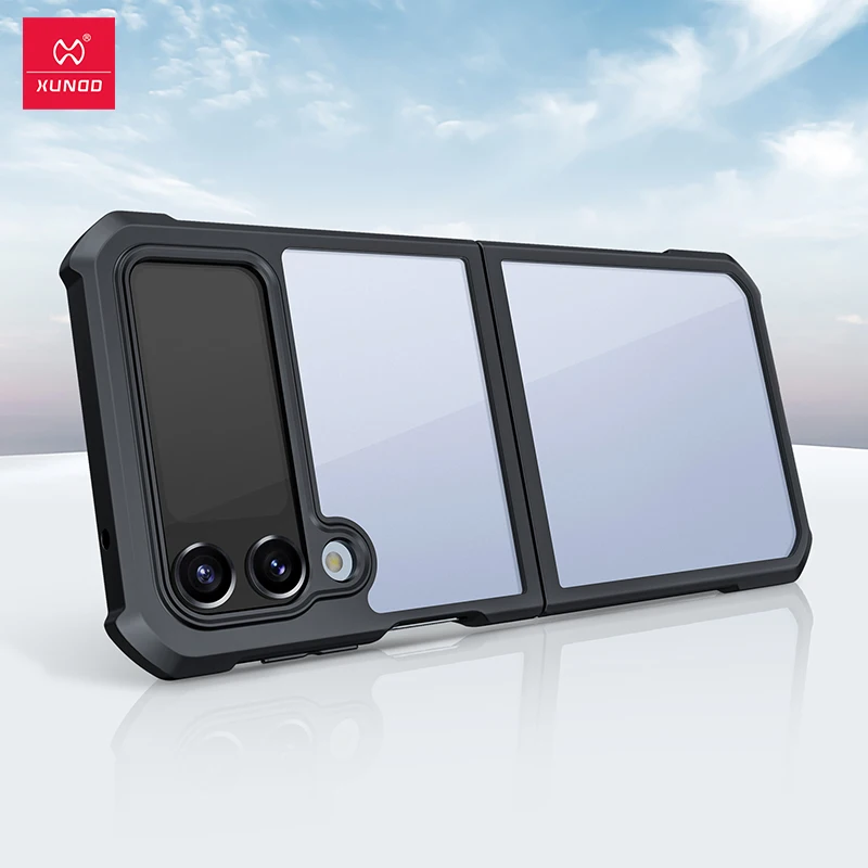 Xundd Case For Samsung Galaxy Z Flip4 Fold4 Shockproof Transparent Foldable Cover Fold Flip 3 4 5 |