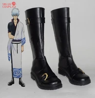 sbluucosplay gintama cosplay silver soul sakata gintoki cosplay boots custom made black shoes