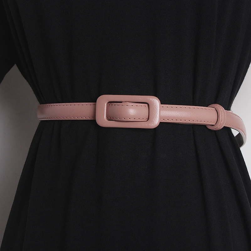 Женский ремень из натуральной кожи TB2558 модельный пояс корсет декоративный узкий