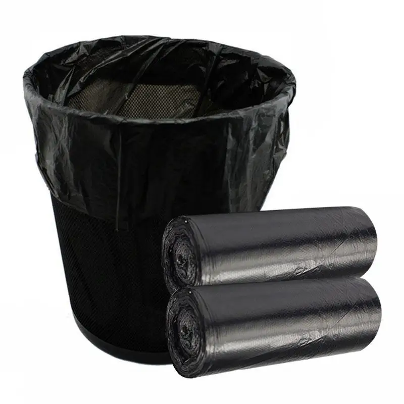 

Household Black Thickening Garbage Bag For Bathroom Disposable Hand Carry Large Kitchen Waste Black Plastic Bags Home Clean Bag