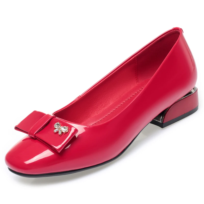 AIYUQI Women Dress Shoes 2023 New Spring Shallow Mouth Women Daily Shoes Non Slip Large Size Bow Beanie Shoes Women