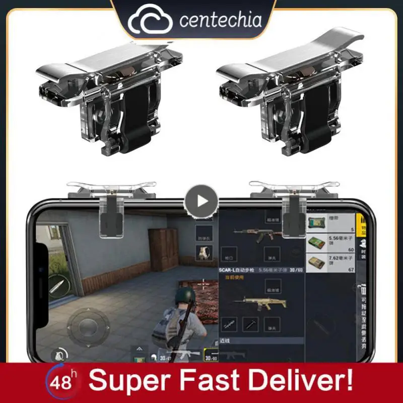 

Gaming Trigger for Mobile Phone PUBG L1R1 Shooter Controller Game Fire Button Aim Key for PUBG Knives Out Rules of Survival