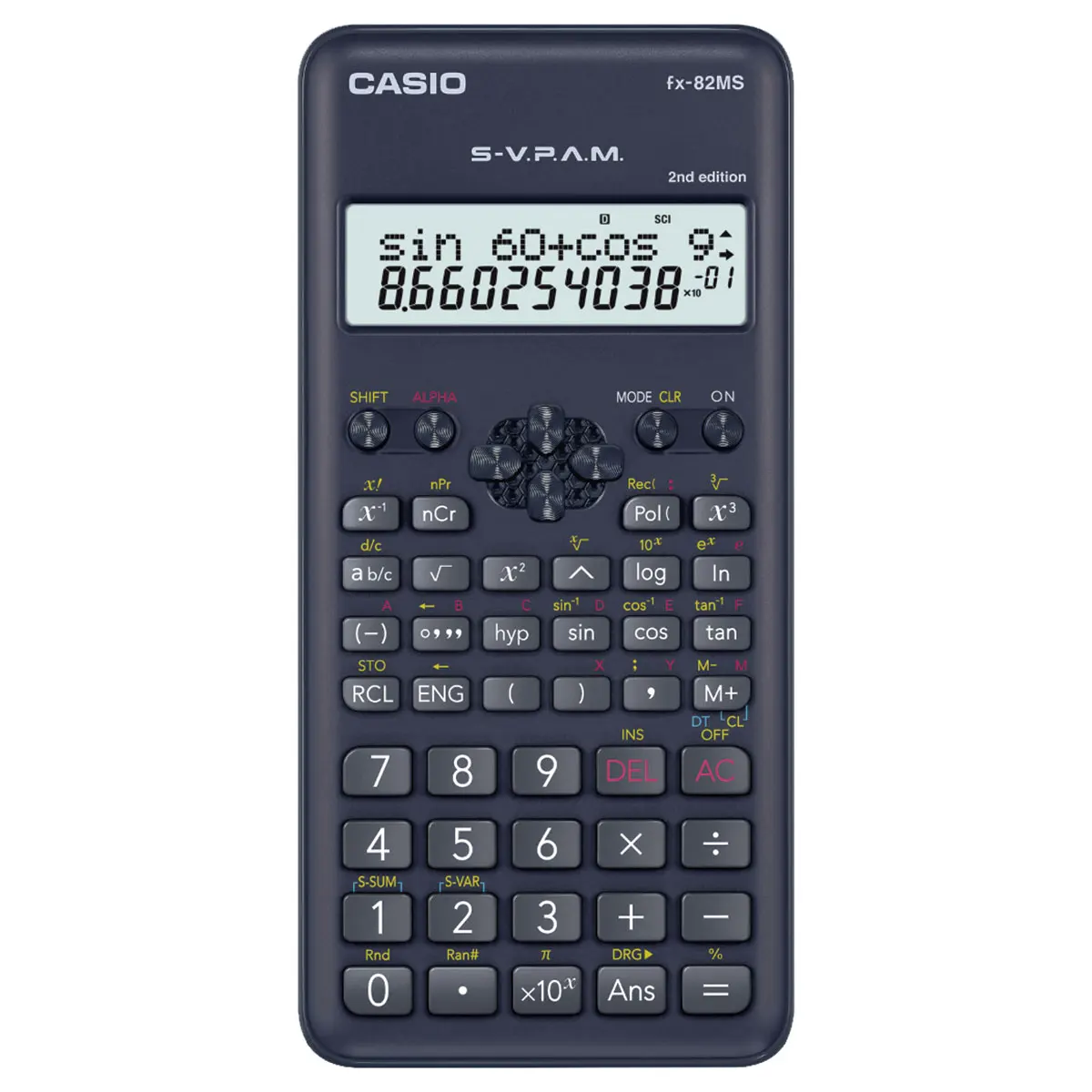 

SCIENTIFIC CALCULATOR 12 DIGITS FFX-82MS-2-S4-DH, 240 BLACK DISPLAY FUNCTIONS