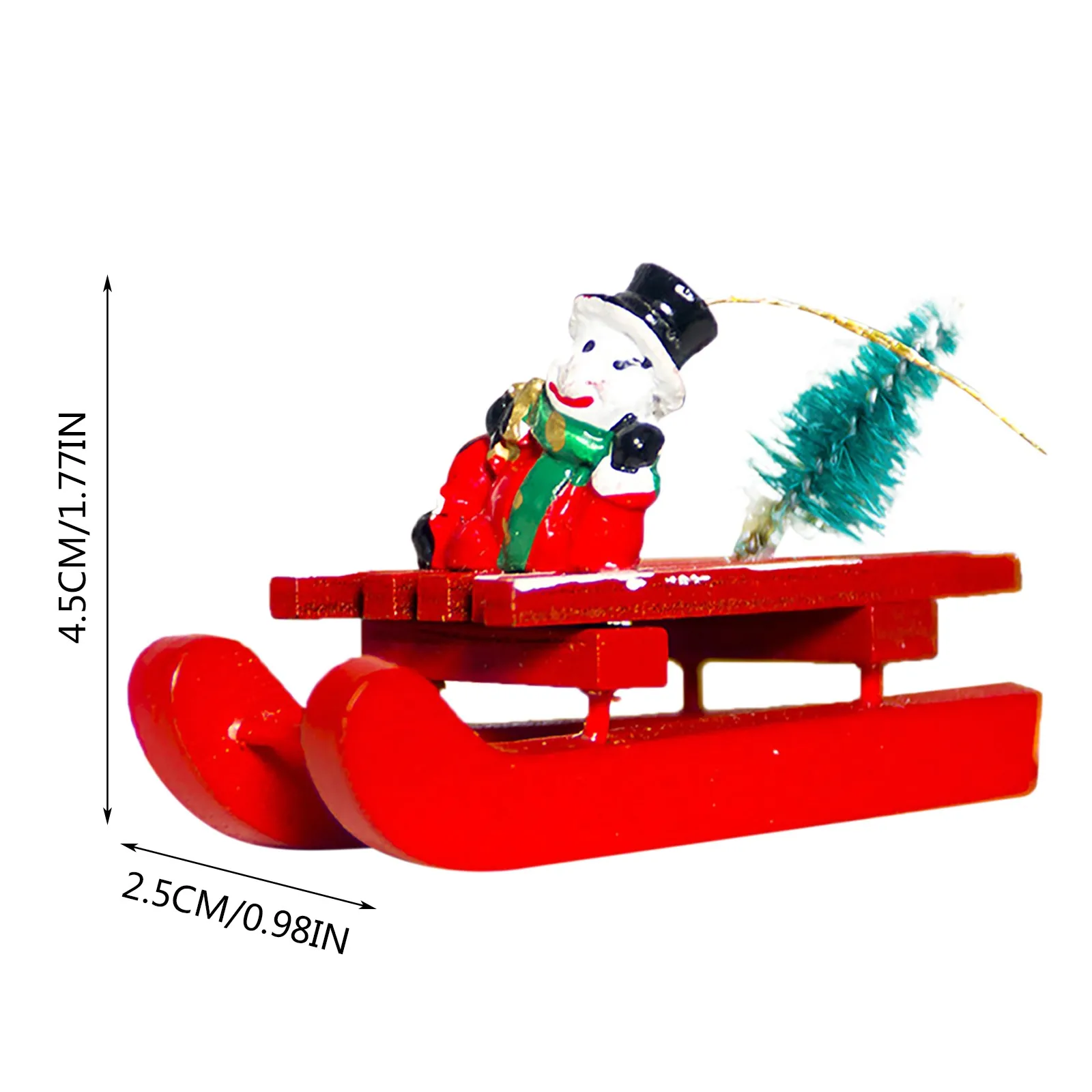 Деревянные рождественские кулоны для саней красный Санта-Клаус лось снежный