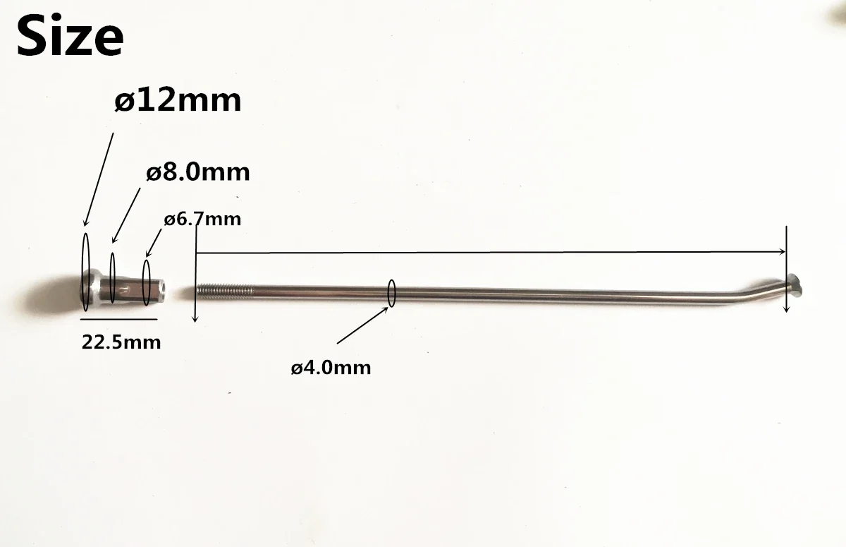 18 шт./партия спицы для мотоцикла из нержавеющей стали