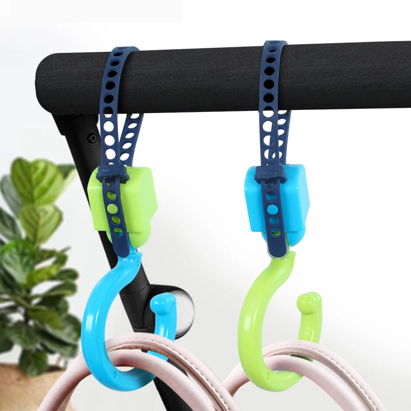 

2pcs Baby Hanger Baby Bag Stroller Hooks Pram Rotate 360 Degree Baby Car Accessories Stroller Organizer Stroller Accessories 202