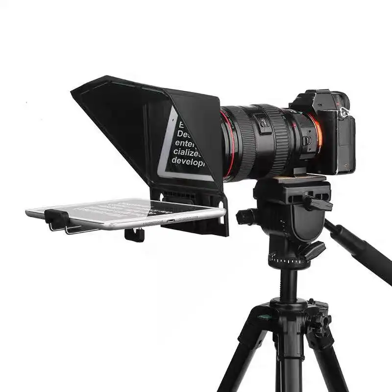 

Desview T2 Phone and DSLR Camera Recording Mini Teleprompter with exclusive APP and remote control for live streaming