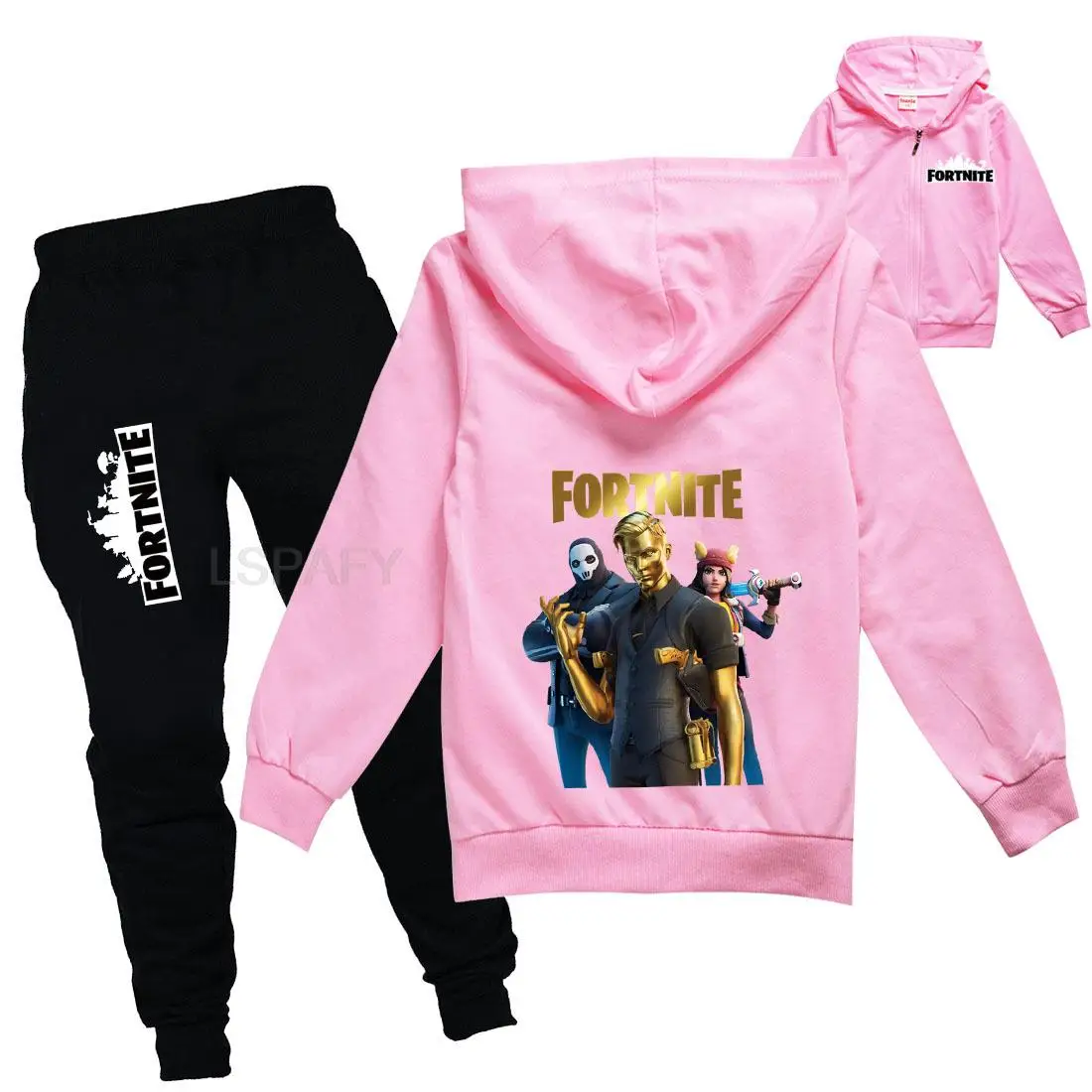 2 шт. детские спортивные штаны и толстовки с принтом FORTNITE | Багаж сумки