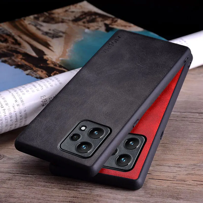 

New Phone Case for OPPO Realme 9 Pro Plus 9i 5G 4G Coque Luxury Vintage Leather Skin Cover Funda for Oppo Realme 9 Pro Case Capa