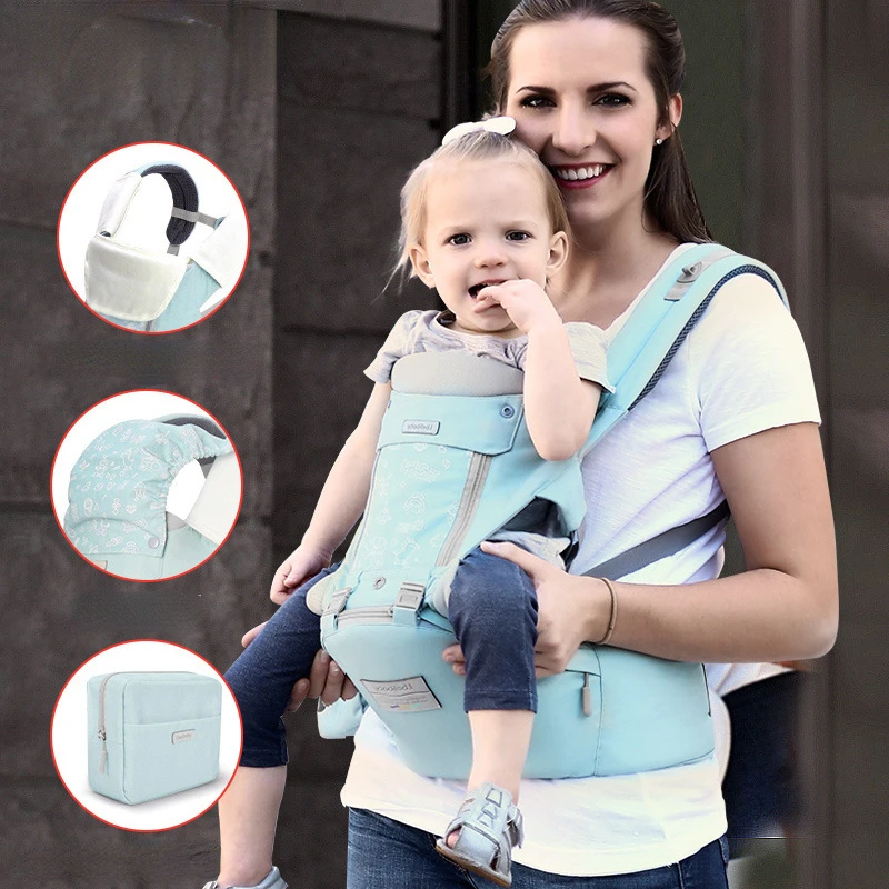 Baby Carrier Wrap Double Shoulder Waist Stool Four Seasons Universal Carrier Baby Carrier for Mother and Baby