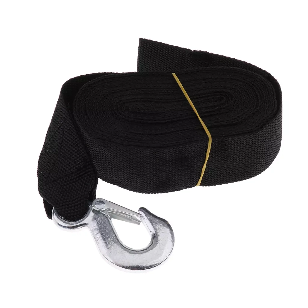 

Boat Winch Trailer Replacement Webbing Strap with Heavy Duty Hook 7.5mx50mm